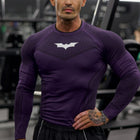 8004 - Batman Compression Longsleeves - Purple Limited Edition - APP ONLY