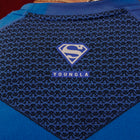 4117 - Superman Compression Tees - Sculpted fit, premium patterns, and detailed paneling, designed for performance and superhero-inspired style in Blue.
