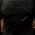 4117 - Superman Compression Tees - Sculpted fit, premium patterns, and detailed paneling, designed for performance and superhero-inspired style in Black.