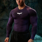 8004 - Batman Compression Longsleeves - Purple Limited Edition - APP ONLY